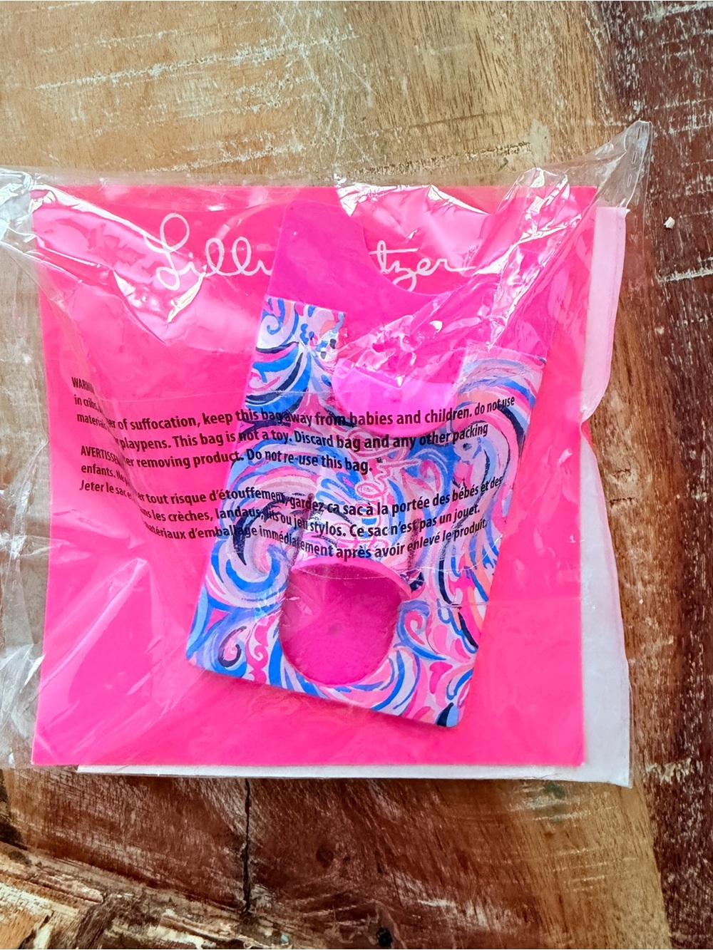 Lilly Pulitzer GWP Phone Card Case Silicone Phone Card Case Pink & Blue NWT